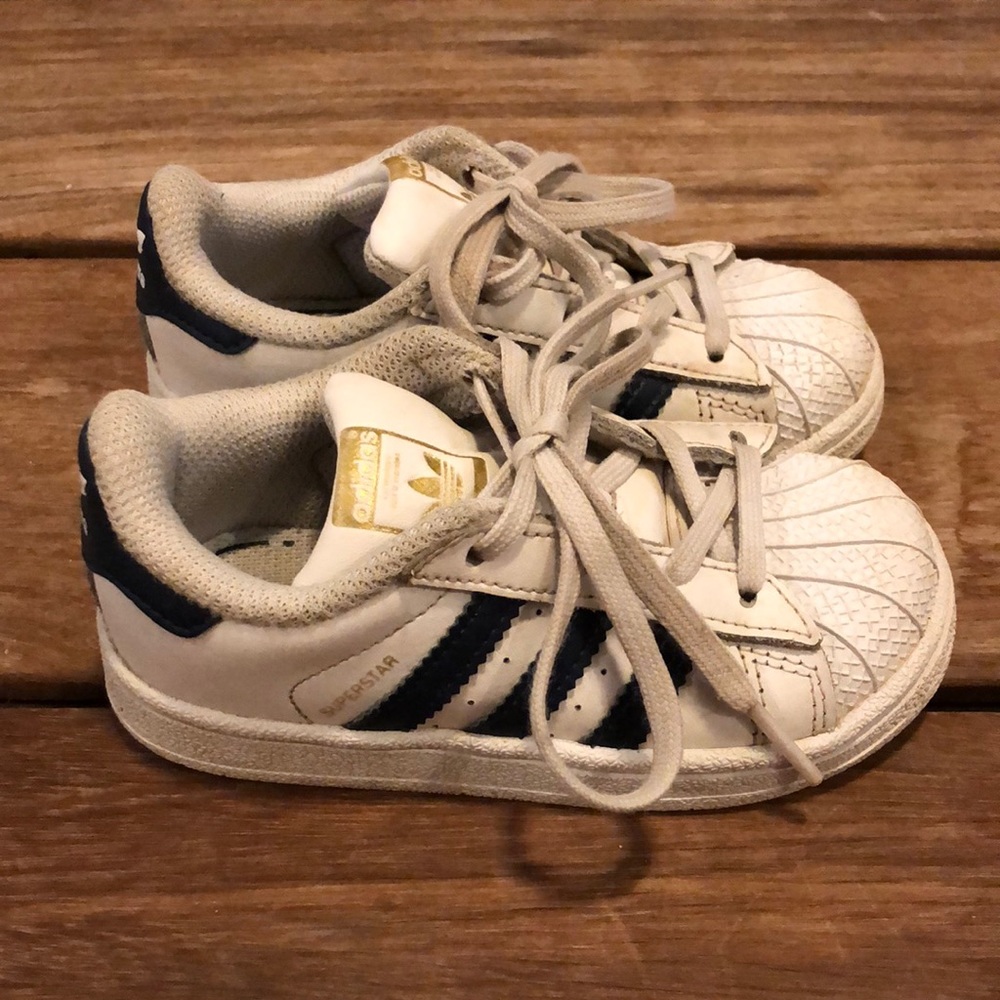 Adidas Superstar sneakers, toddler size 7